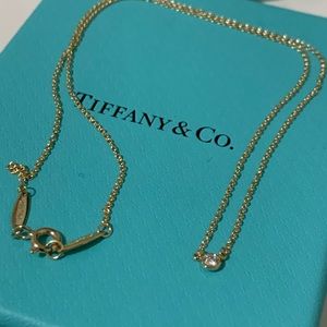 Tiffany & Co 18k gold Diamonds by the Yard necklace never worn